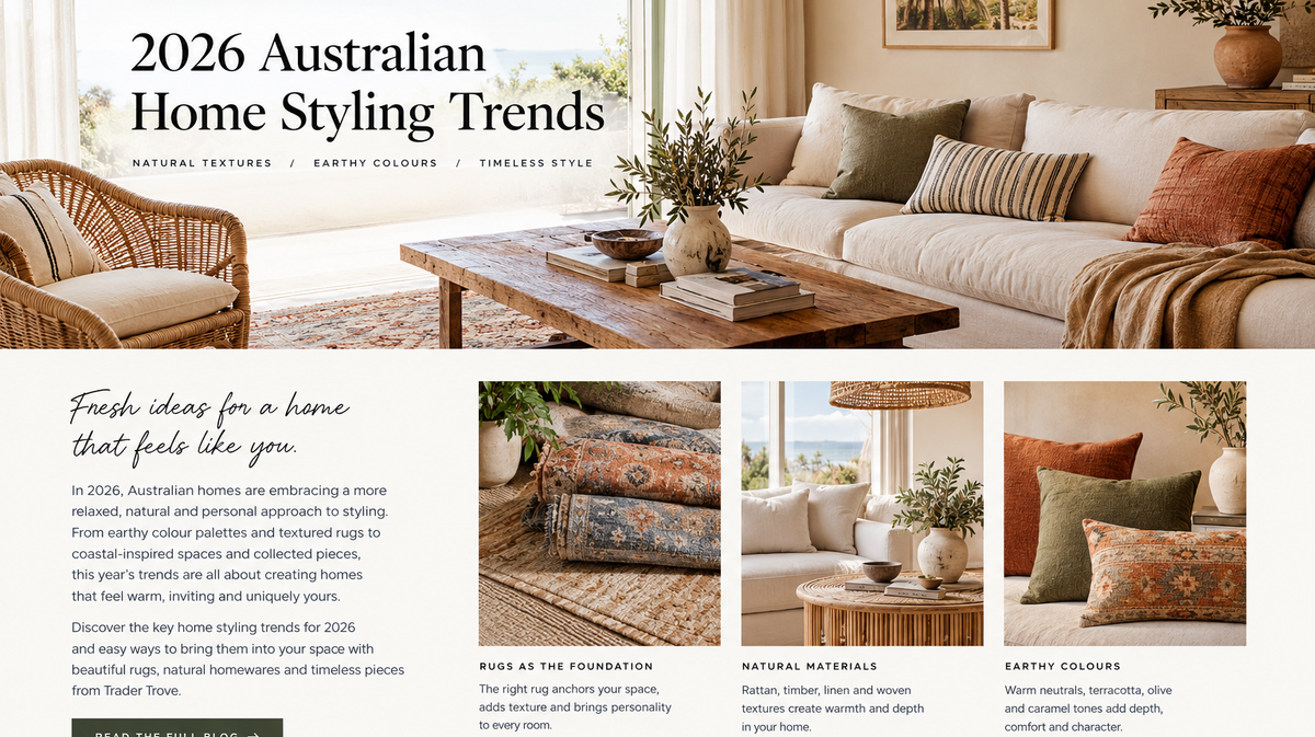 2026 Australian Home Styling Trends | Trader Trove