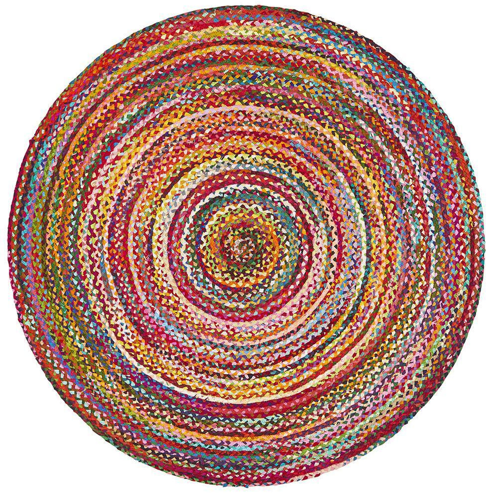 Atrium Chandra Braided Cotton Rug Multi