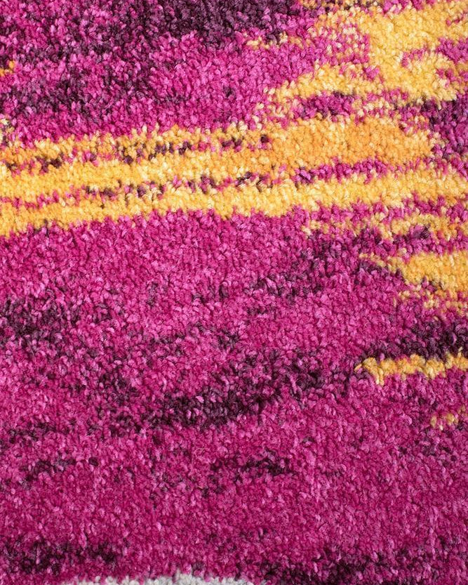 Dimensions Divinity Burst Aubergine Modern Rug
