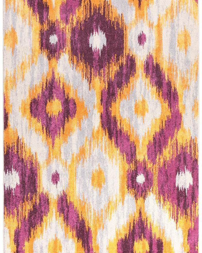 Dimensions Divinity Burst Aubergine Modern Rug