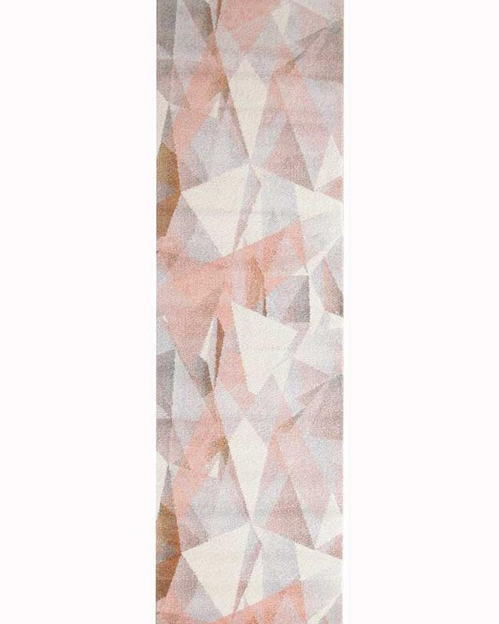 Dimensions Divinity Shatter Blush Modern Runner Rug