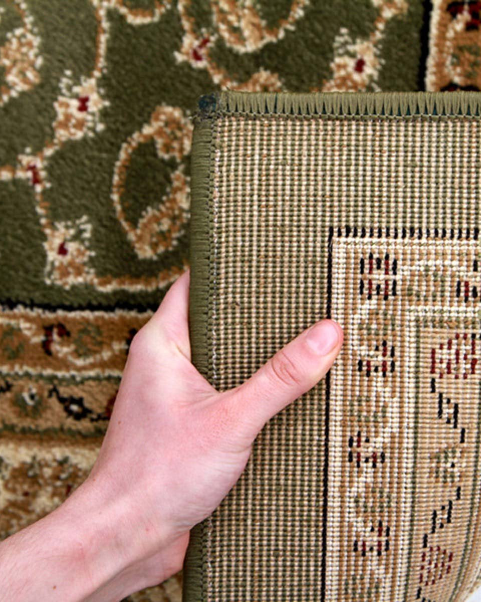 Istanbul Collection Medallion Classic Pattern Green Rug