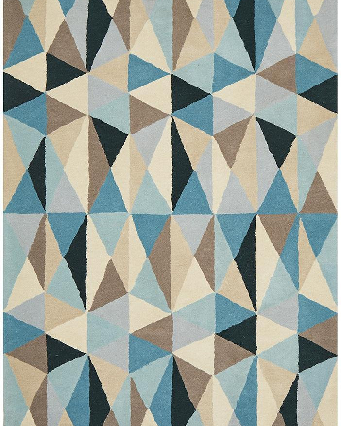 Matrix Pure Wool Turquoise Rug