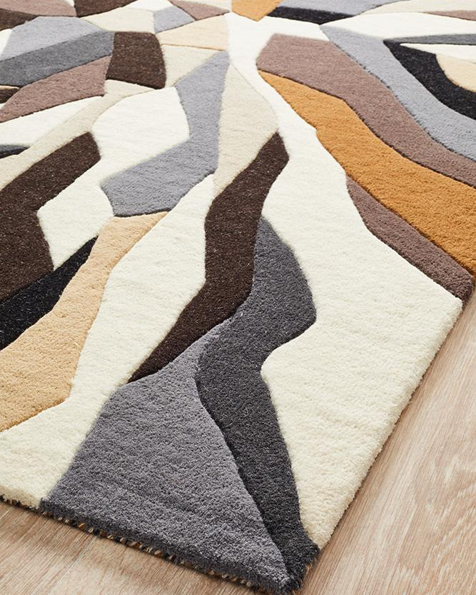 Matrix Pure Wool Fossil Rug