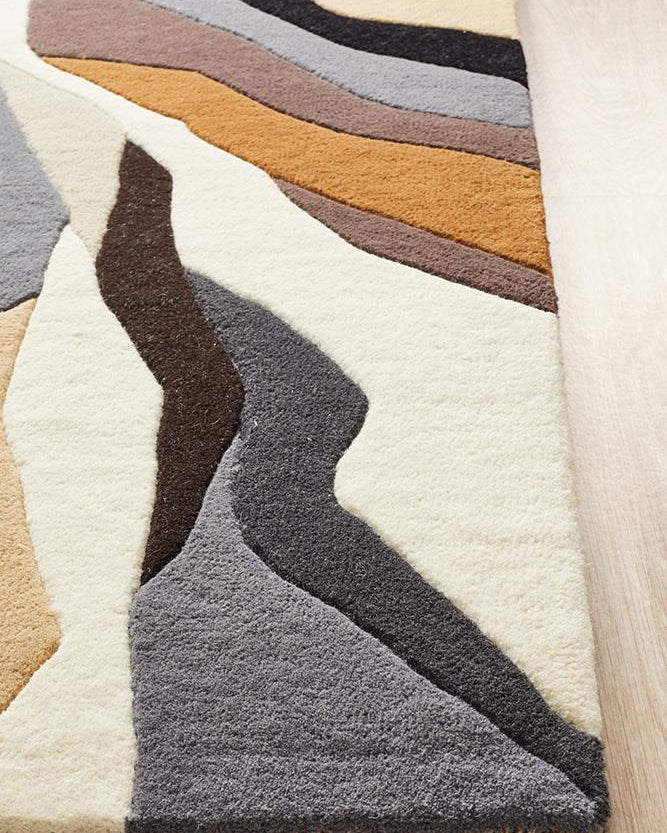 Matrix Pure Wool Fossil Rug