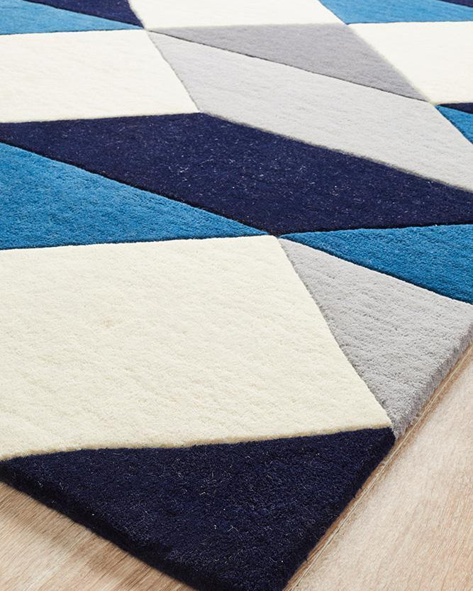 Matrix Pure Wool Steel Rug