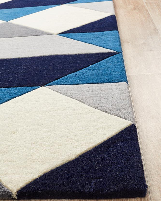 Matrix Pure Wool Steel Rug