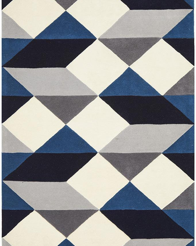 Matrix Pure Wool Steel Rug