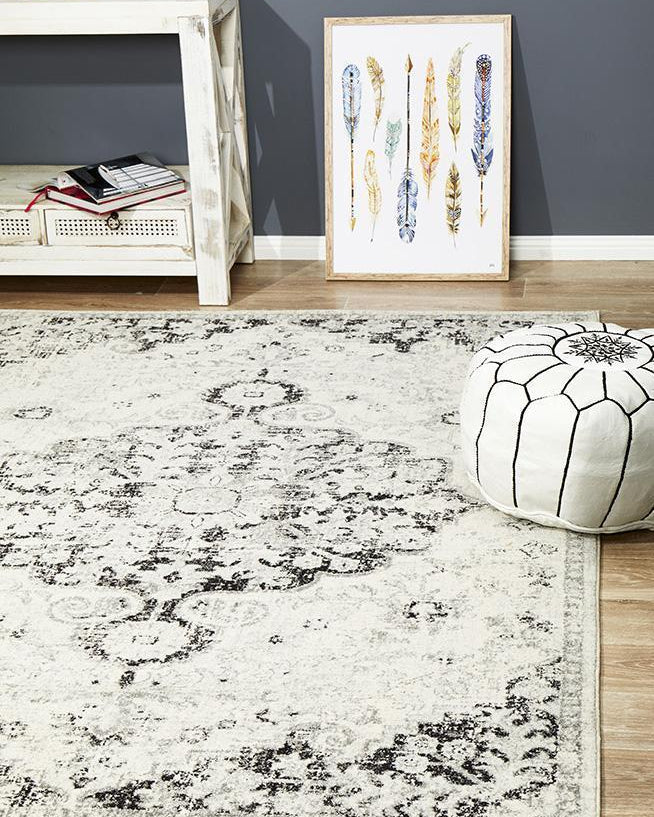 Museum Transitional Charcoal Rug