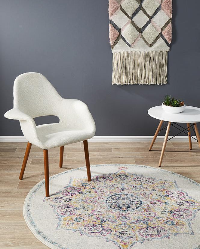 Museum Kendall Bone Round Rug