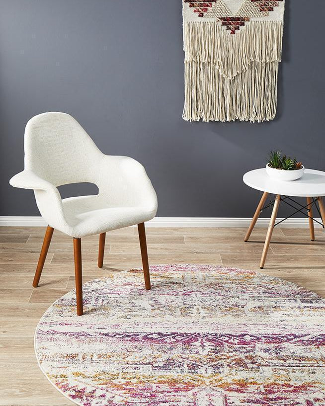 Museum Lili Fuschia Round Rug