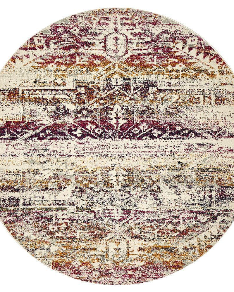 Museum Lili Fuschia Round Rug