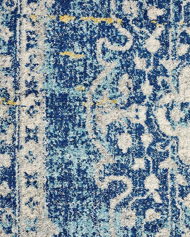 Museum Wilson Navy Round Rug