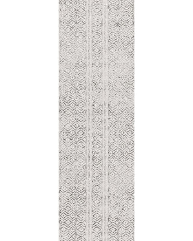 Oasis Salma White And Grey Tribal Rug