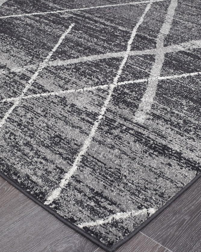 Oasis Noah Charcoal Contemporary Rug