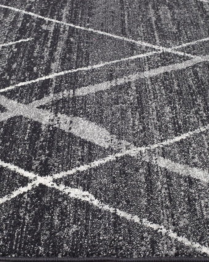 Oasis Noah Charcoal Contemporary Rug
