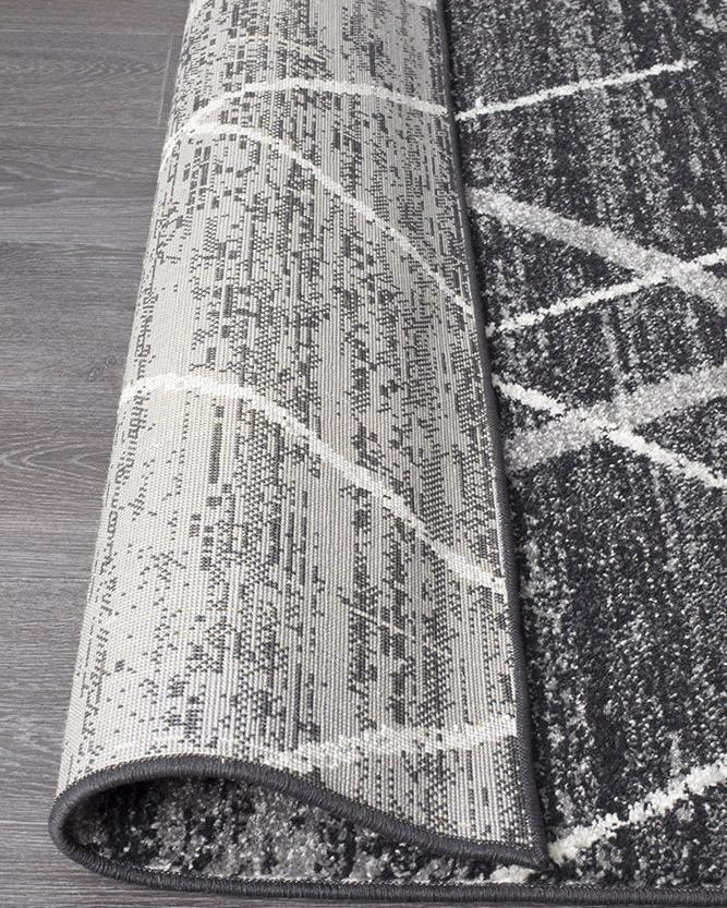 Oasis Noah Charcoal Contemporary Rug