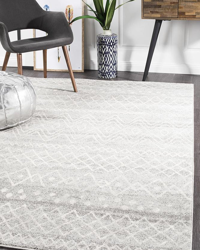 Oasis Nadia Grey Rustic Tribal Rug