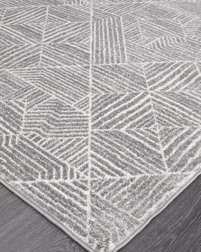 Oasis Kenza Contemporary Silver Rug