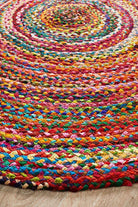 Atrium Chandra Braided Cotton Rug Multi