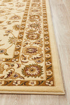Sydney Collection Classic Rug Ivory With Ivory Border